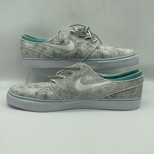 Nike ZOOM STEFAN JANOSKI ELITE White Black Hyper Jade 725074-110 Excellent Cond